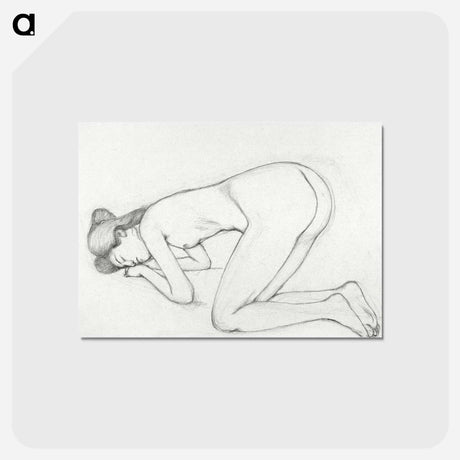 アートポストカード-Studies of Crouching Nude
 - 橋口 五葉 Postcard.