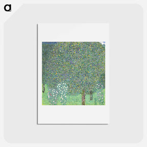 アートポストカード-Rosebushes under the Trees - グスタフ クリムト Postcard.