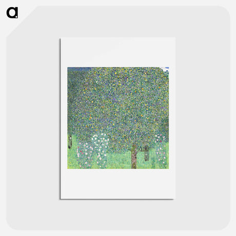 アートポストカード-Rosebushes under the Trees - グスタフ クリムト Postcard.