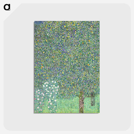 アートポストカード-Rosebushes under the Trees - グスタフ クリムト Postcard.