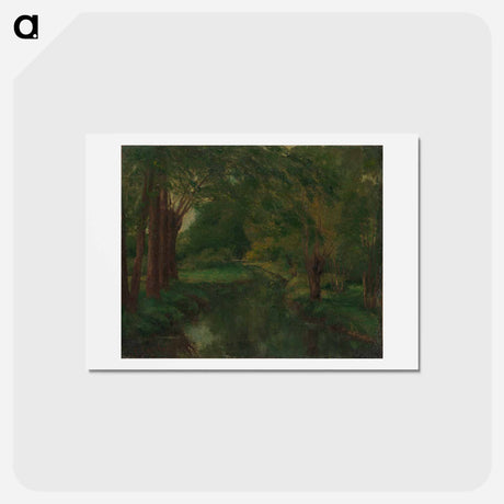 アートポストカード-グリーン - ギュスターヴ クールベ Postcard.