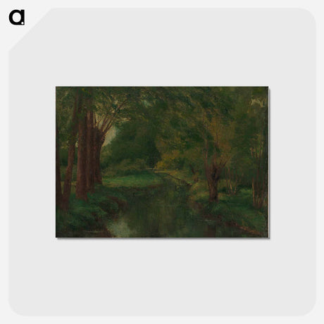 アートポストカード-グリーン - ギュスターヴ クールベ Postcard.