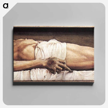 The Body of the Dead Christ in the Tomb - ハンス ホルバイン Canvas.