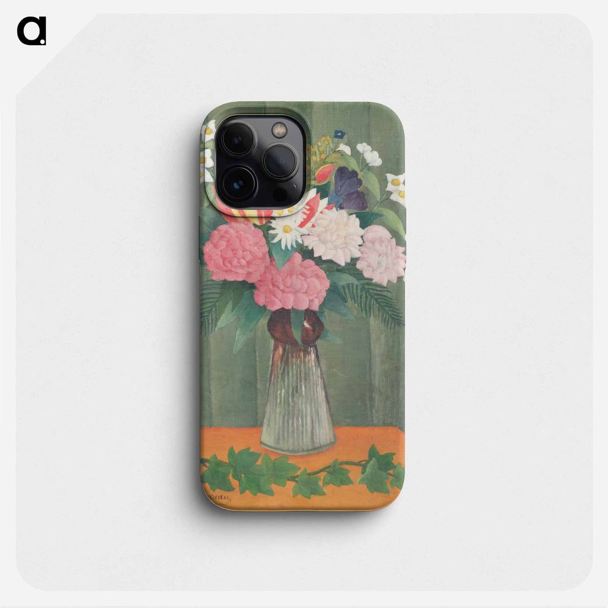 Flowers in a Vase - Henri Rousseau Phone Case.