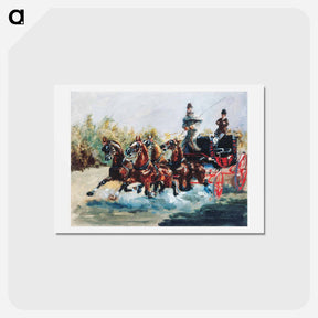 アートポストカード-Promenade des Anglais - アンリ ド トゥールーズ ロートレック Postcard.
