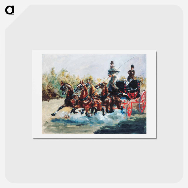 アートポストカード-Promenade des Anglais - アンリ ド トゥールーズ ロートレック Postcard.