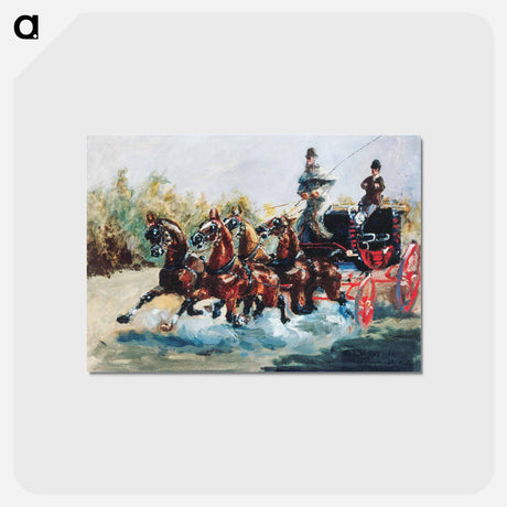 アートポストカード-Promenade des Anglais - アンリ ド トゥールーズ ロートレック Postcard.