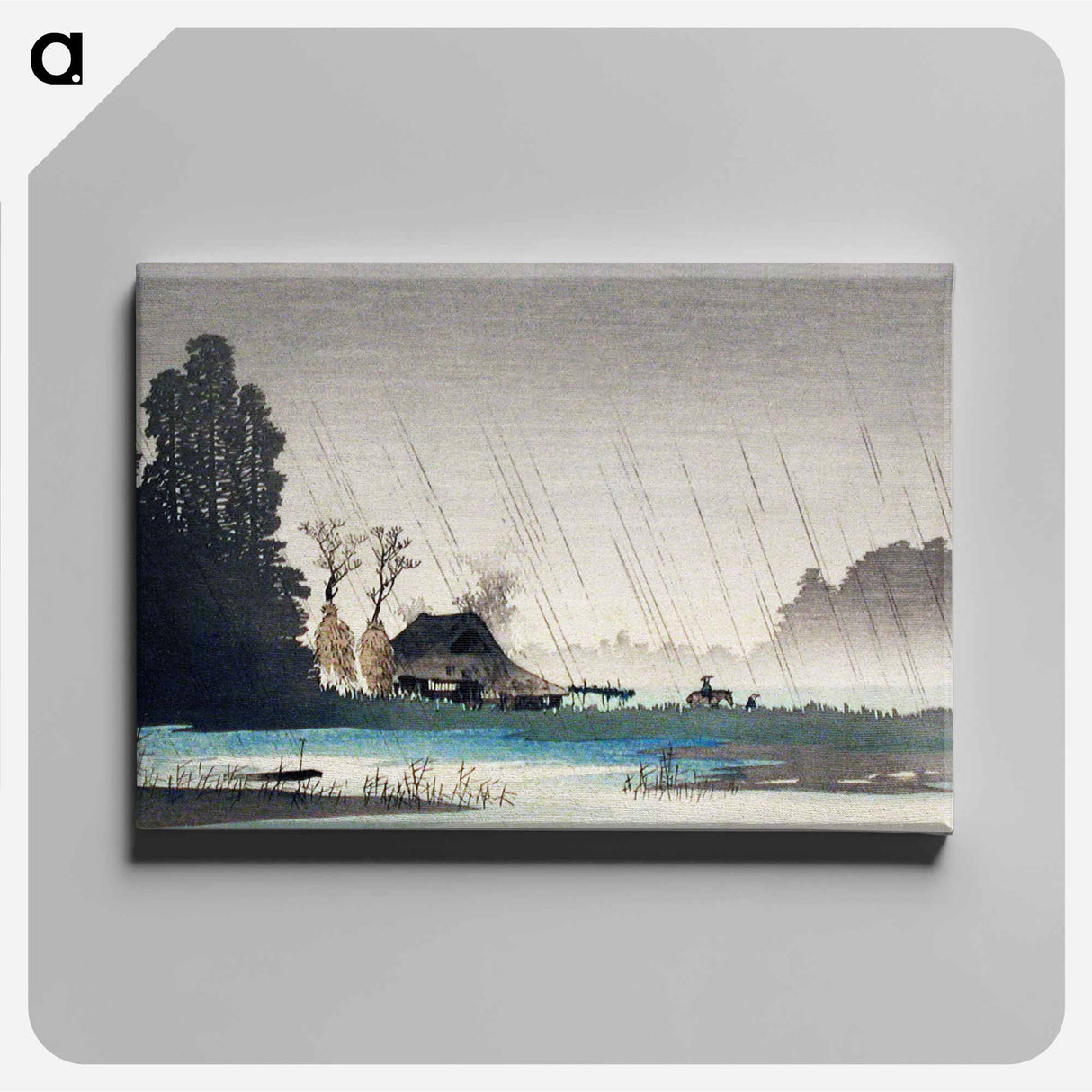 Rain at Igusa - 高橋 宏明 Canvas.