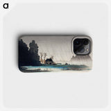 Rain at Igusa - Hiroaki Takahashi Phone Case.