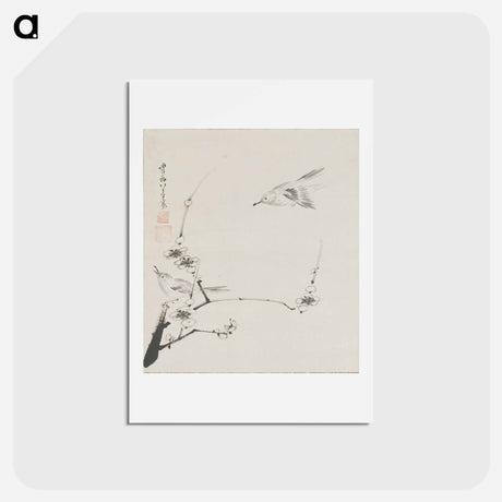 アートポストカード-Birds on a Plum Tree
 - 伊藤若冲 Postcard.