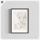 Young girl holding a cross in meditation - Jan Toorop Poster.