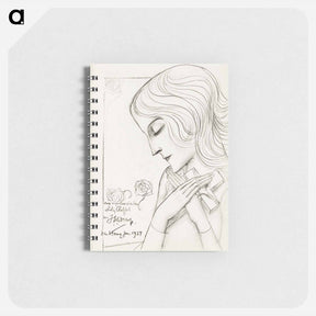 アートメモ帳-Young girl holding a cross in meditation - ヤン・トゥーロップ Memo.