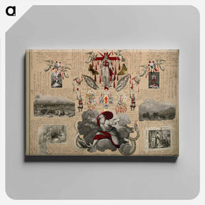 アートパネル-Victorian Blood Book
 - ジョン ビングリー ガーランド Canvas.