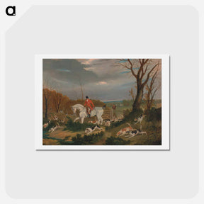 アートポストカード-The Suffolk Hunt. Going to Cover near Herringswell
 - ジョン フレデリック ヘリング Postcard.