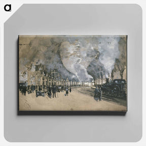 アートパネル-Railway Station, York
 - ジョセフ ペネル Canvas.