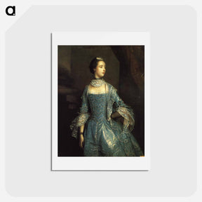 アートポストカード-Mrs. Francis Beckford - ジョシュア レノルズ Postcard.