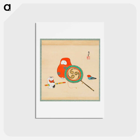 アートポストカード-Toys - 神坂 雪佳 Postcard.