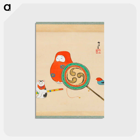 アートポストカード-Toys - 神坂 雪佳 Postcard.