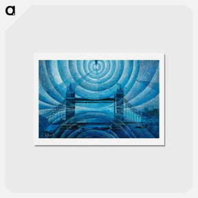 アートポストカード-Luigi-russolo-tower-bridge - ルイージ ルッソロ Postcard.
