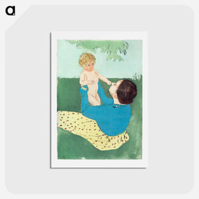 アートポストカード-Under the Horse Chestnut Tree - メアリー カサット Postcard.
