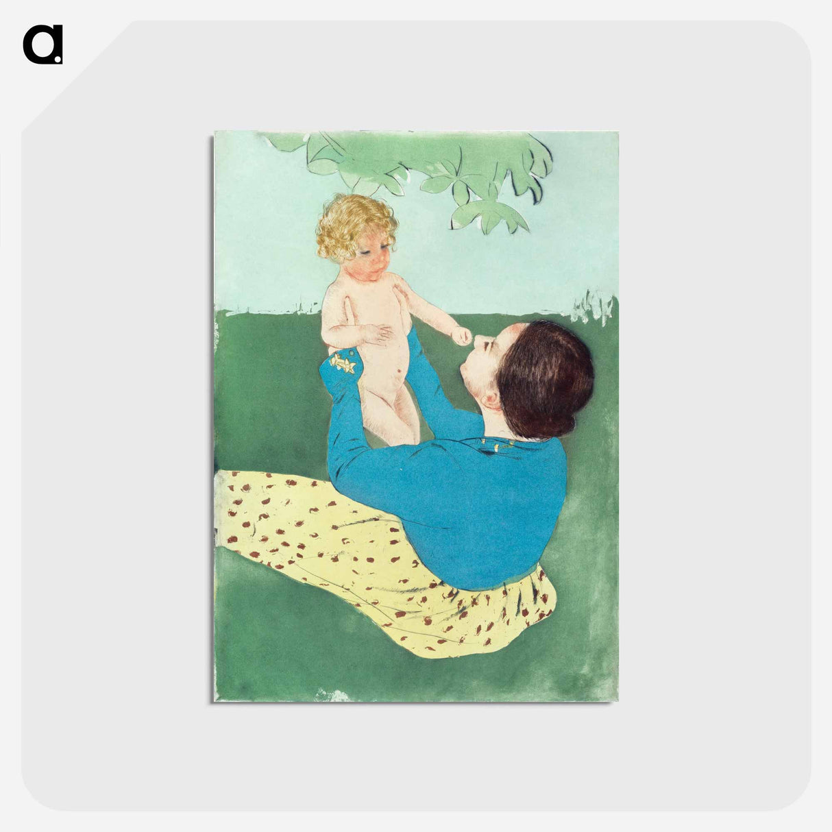 アートポストカード-Under the Horse Chestnut Tree - メアリー カサット Postcard.