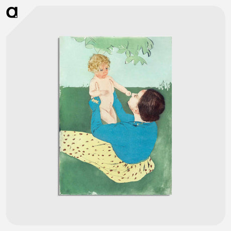 アートポストカード-Under the Horse Chestnut Tree - メアリー カサット Postcard.