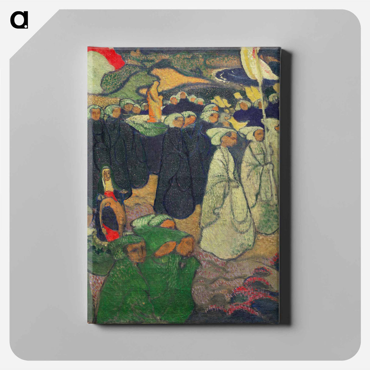 アートパネル-Procession on Pardon at Perros–Guirec - モーリス ドニ Canvas.