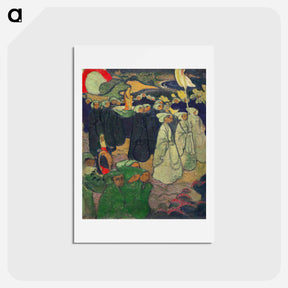 アートポストカード-Procession on Pardon at Perros–Guirec - モーリス ドニ Postcard.