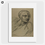 Half-Length Figure - ミケランジェロ ブオナローティ Poster.