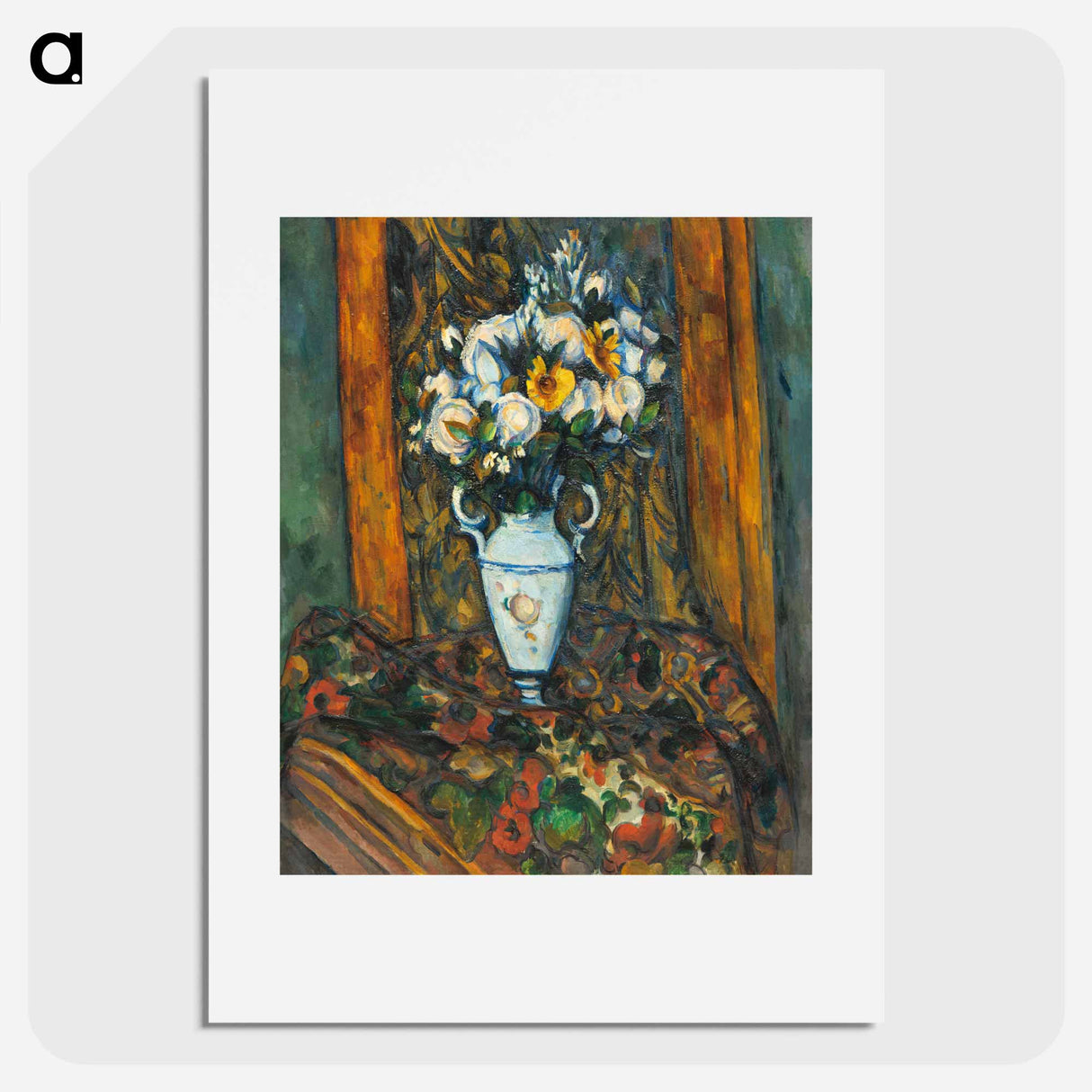 Vase of Flowers - ポール セザンヌ Poster.