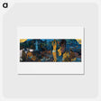 アートポストカード-Where Do We Come From? What Are We? Where Are We Going? - ポール ゴーギャン Postcard.