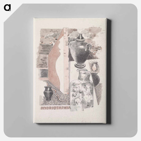 アートパネル-Design for Urne Buriall–Water Hath Proved the Smartest Grave - ポール ナッシュ Canvas.