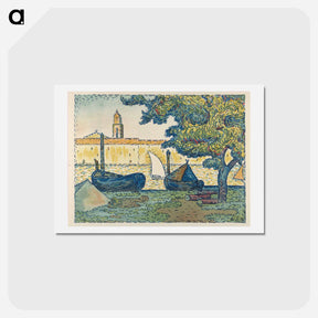 アートポストカード-Saint–Tropez (The Port of St. Tropez) - ポール シニャック Postcard.
