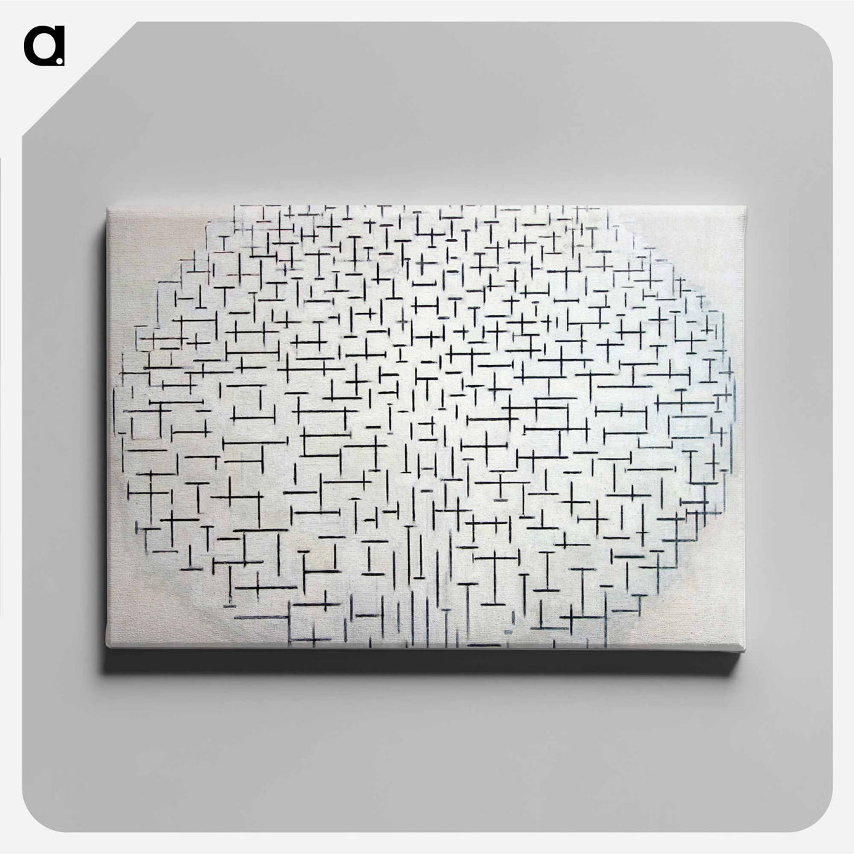 Composition No. 10 Pier and Ocean - Piet Mondrian Canvas.