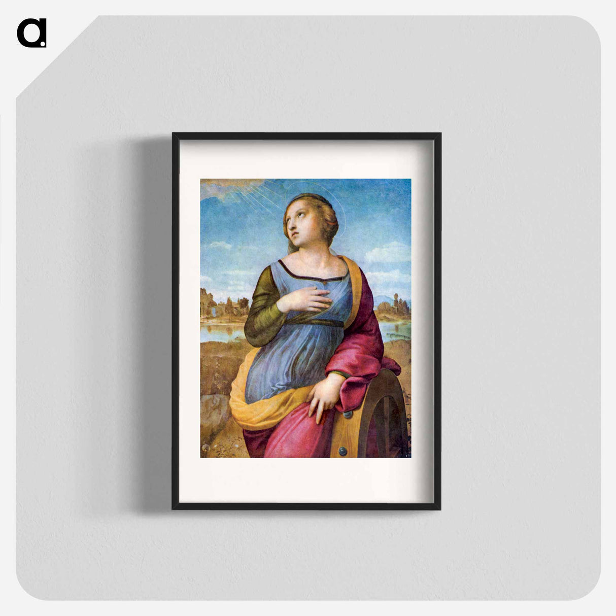 Raphael's Saint Catherine of Alexandria - ラファエロ サンティ Poster.