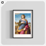 Raphael's Saint Catherine of Alexandria - ラファエロ サンティ Poster.