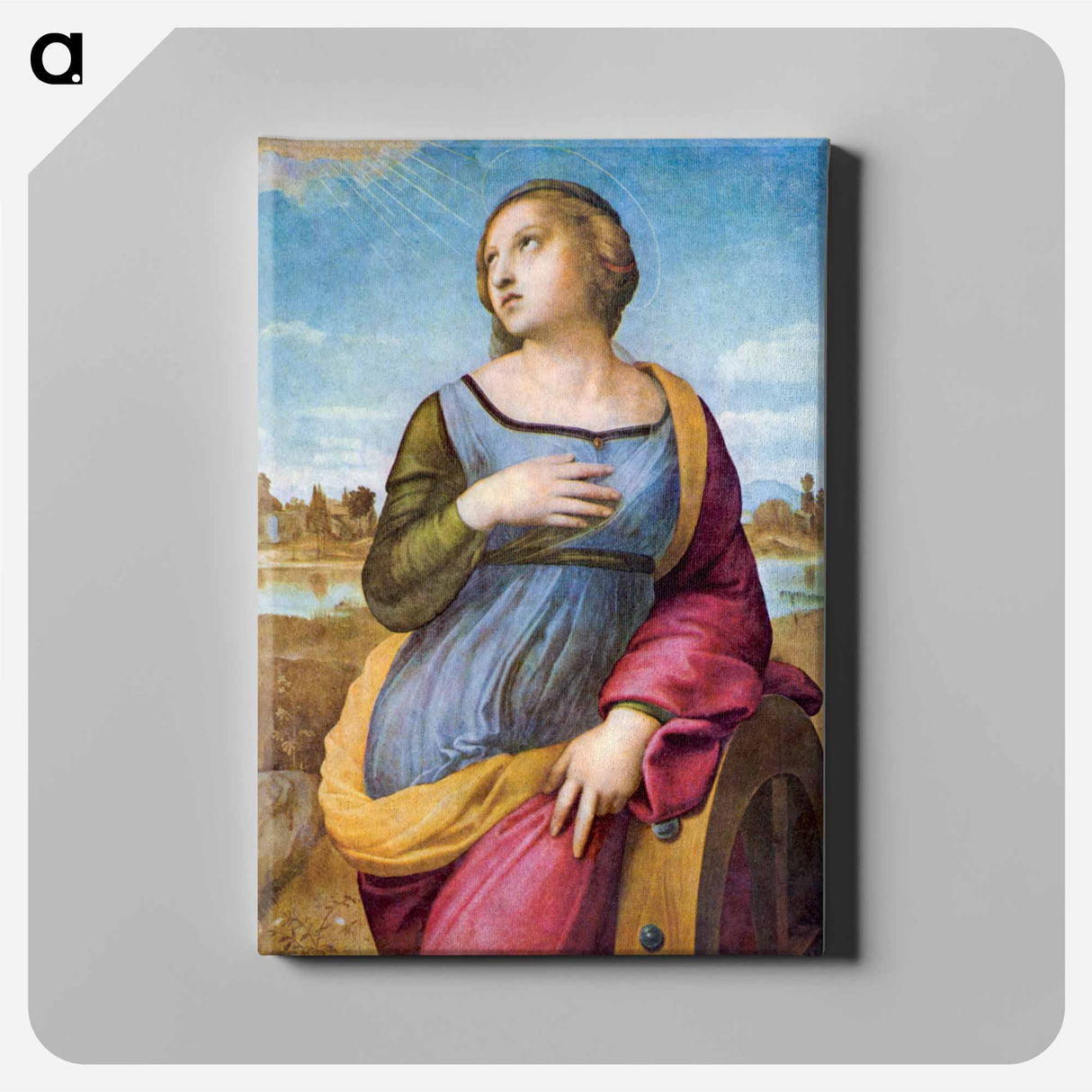 Raphael's Saint Catherine of Alexandria - ラファエロ サンティ Canvas.