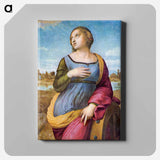Raphael's Saint Catherine of Alexandria - ラファエロ サンティ Canvas.