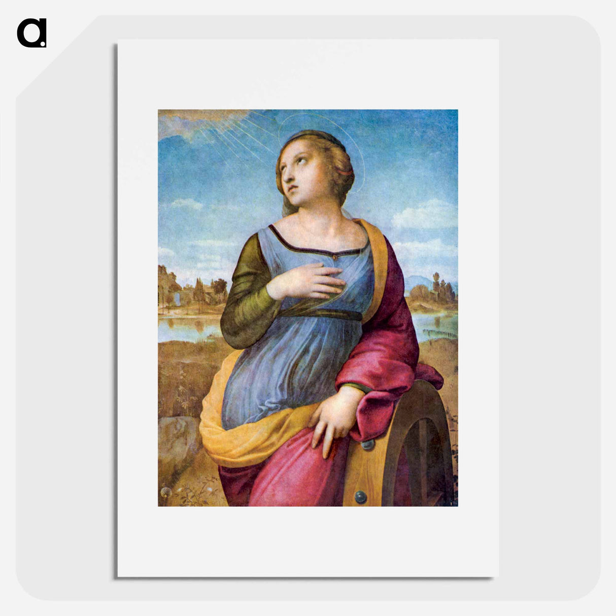 Raphael's Saint Catherine of Alexandria - ラファエロ サンティ Poster.
