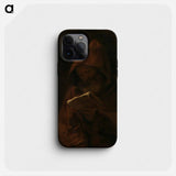 Monk reading - レンブラント ファン レイン Phone Case.