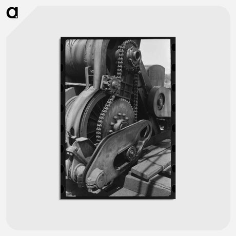 アートポストカード-Cable Tool Detail
 - ラッセル リー Postcard.