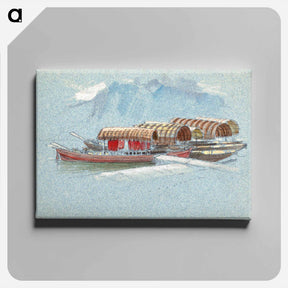 アートパネル-Pleasure Boats, Lake Lucerne - サミュエル コールマン Canvas.