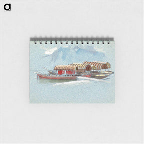 アートメモ帳-Pleasure Boats, Lake Lucerne - サミュエル コールマン Memo.
