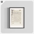 アートポスター-Crane Fly and Ants from Mira Calligraphiae Monumenta
 - 書道のお手本 Poster.