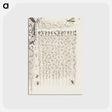 アートポストカード-Crane Fly and Ants from Mira Calligraphiae Monumenta
 - 書道のお手本 Postcard.