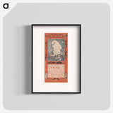 Kalenderblad augustus met kaketoe - テオ ヴァン ホイテマ Poster.