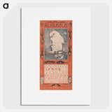 Kalenderblad augustus met kaketoe - テオ ヴァン ホイテマ Poster.