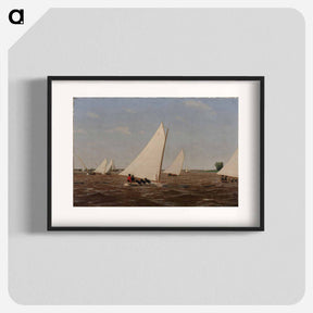 アートポスター-Sailboats Racing on the Delaware - トーマス エイキンズ Poster.