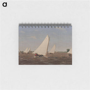 アートメモ帳-Sailboats Racing on the Delaware - トーマス エイキンズ Memo.