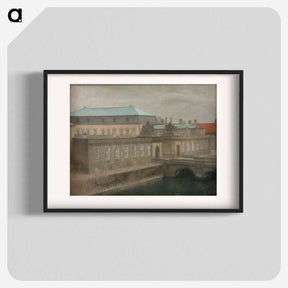 アートポスター-View of Christiansborg Palace - ヴィルヘルム ハンマースホイ Poster.
